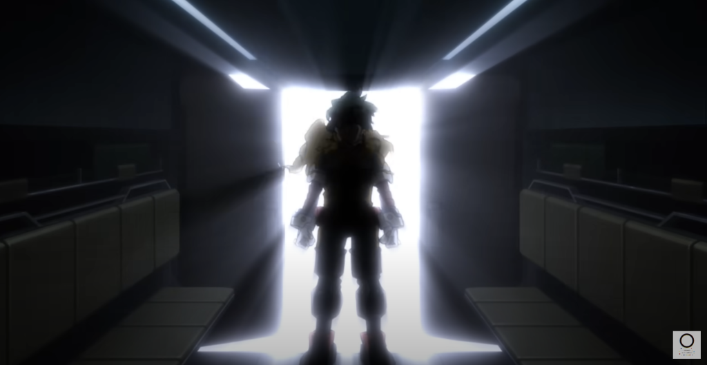 Deku in one of the movies opening sequences